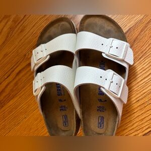Birkenstock Arizona White Sandals with Adjustable Straps